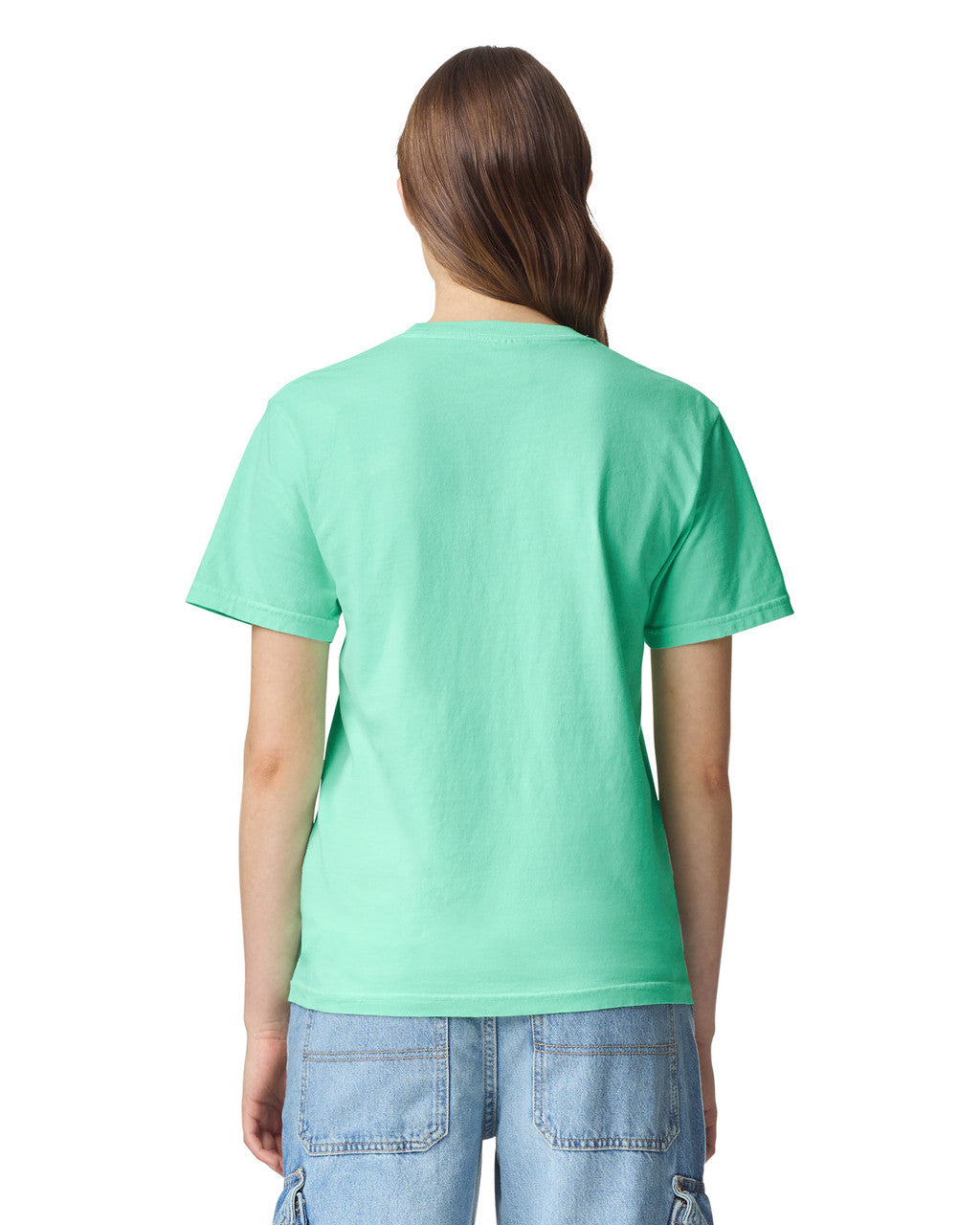 Comfort Colors C1717 Garment-Dyed Heavyweight T-Shirt - Island Reef - model side