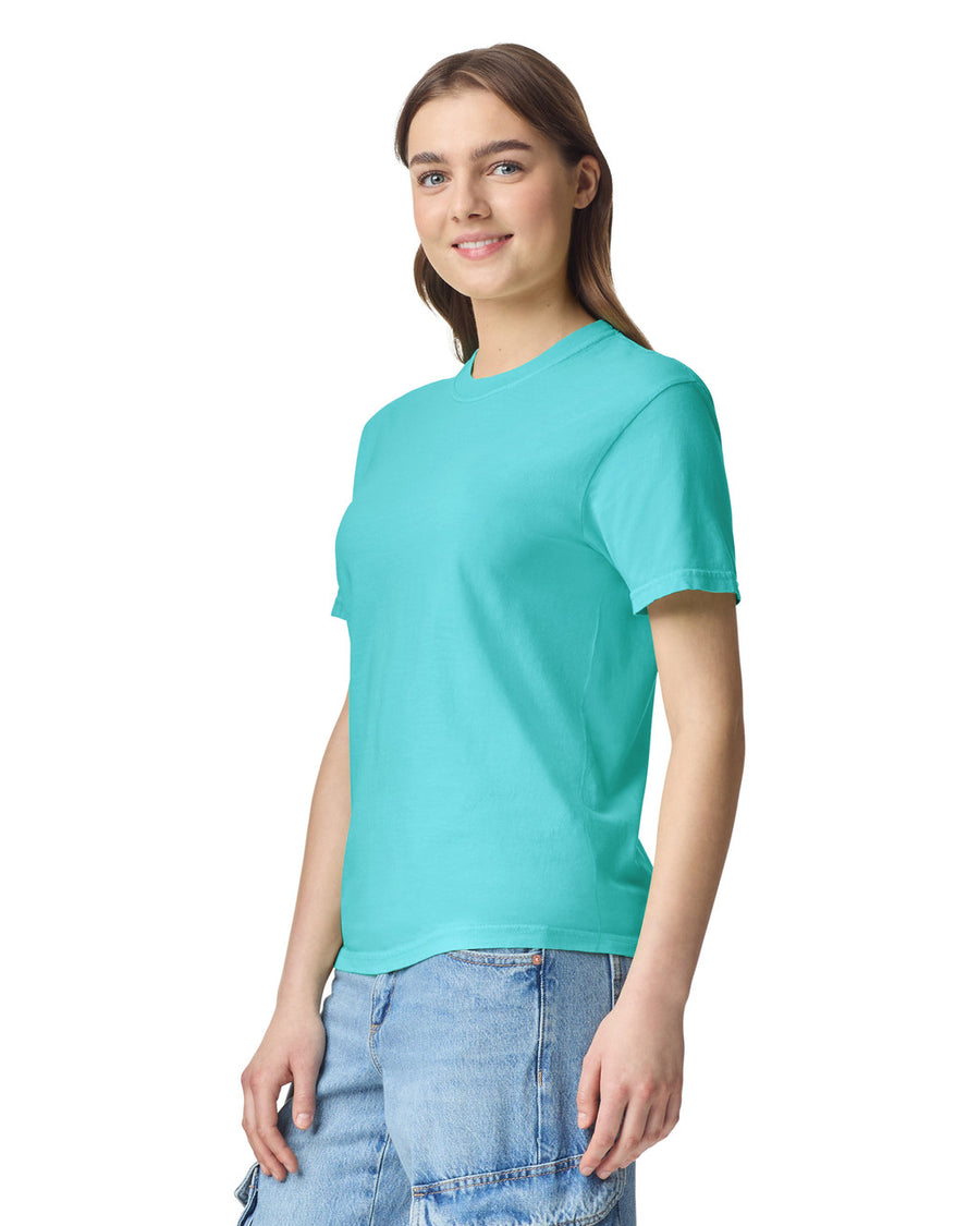 Comfort Colors C1717 Garment-Dyed Heavyweight T-Shirt - Lagoon - model back