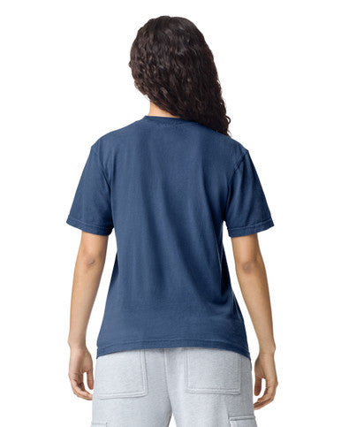 Comfort Colors C1717 Garment-Dyed Heavyweight T-Shirt - Midnight - model back