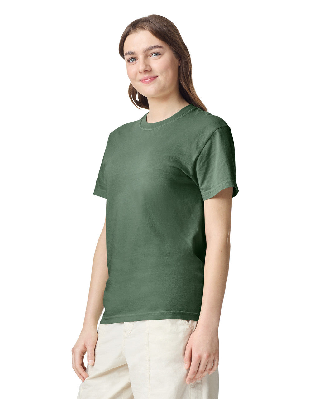 Comfort Colors C1717 Garment-Dyed Heavyweight T-Shirt - Moss - model back
