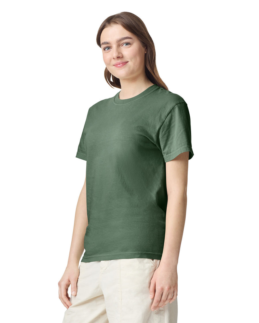 Comfort Colors C1717 Garment-Dyed Heavyweight T-Shirt - Moss - model back