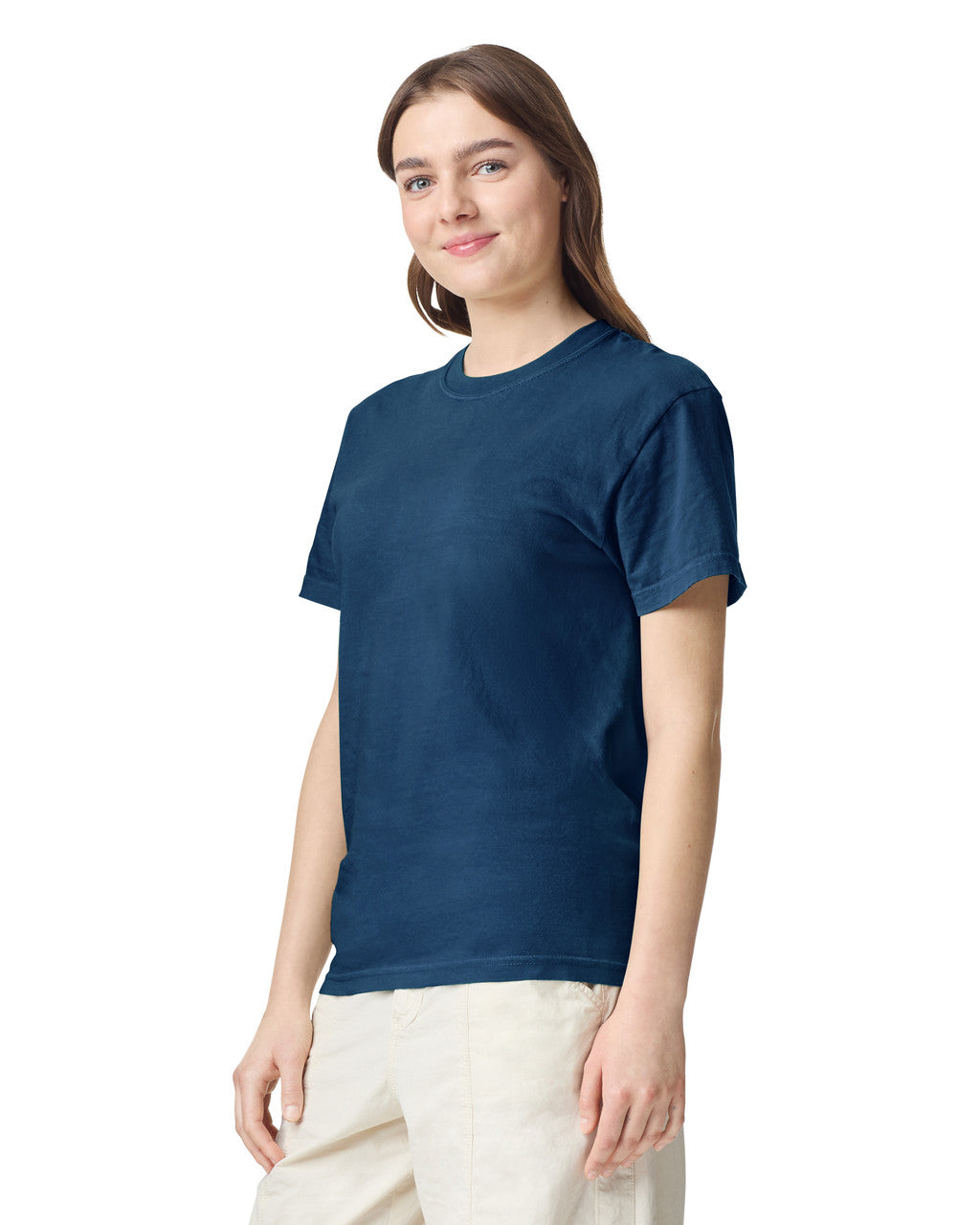 Comfort Colors C1717 Garment-Dyed Heavyweight T-Shirt - Navy - model back