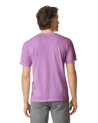Comfort Colors C1717 Garment-Dyed Heavyweight T-Shirt - Neon Violet - model back