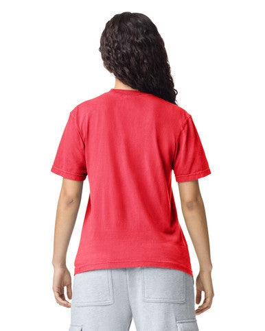 Comfort Colors C1717 Garment-Dyed Heavyweight T-Shirt - Paprika - model back
