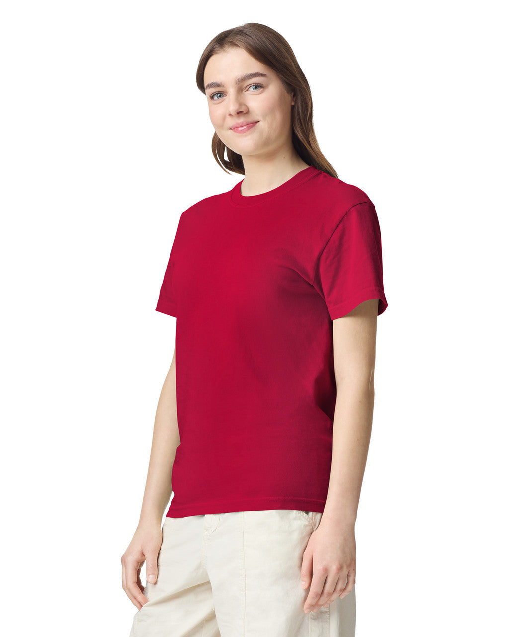 Comfort Colors C1717 Garment-Dyed Heavyweight T-Shirt - Red - model back