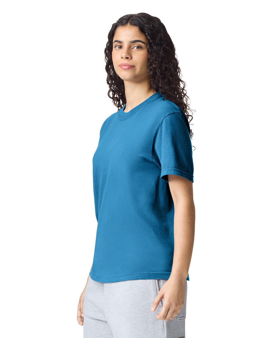 Comfort Colors C1717 Garment-Dyed Heavyweight T-Shirt - Sapphire - model back