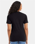 Hanes 5180 Unisex Beefy-T T-Shirt - Black - model back