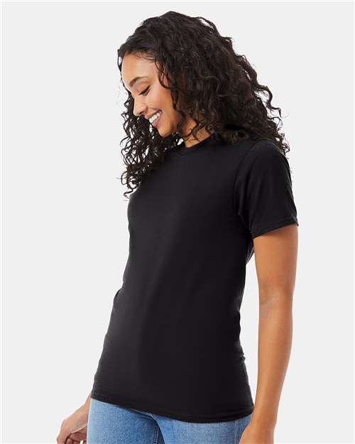 Hanes 5180 Unisex Beefy-T T-Shirt - Black - model side