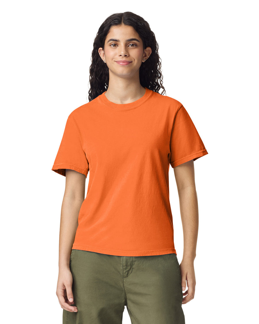 Comfort Colors C1717 Garment-Dyed Heavyweight T-Shirt - Burnt Orange - model front