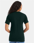 Hanes 5180 Unisex Beefy-T T-Shirt - Deep Forest - model back
