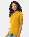 Hanes 5180 Unisex Beefy-T T-Shirt - Gold - model side