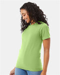 Hanes 5180 Unisex Beefy-T T-Shirt - Lime - model side