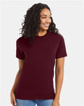 Hanes 5180 Unisex Beefy-T T-Shirt - Maroon - model front
