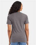 Hanes 5180 Unisex Beefy-T T-Shirt - Oxford Grey - model back