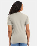 Hanes 5180 Unisex Beefy-T T-Shirt - Sand - model back