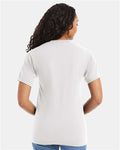 Hanes 5180 Unisex Beefy-T T-Shirt - White - model back