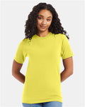 Hanes 5180 Unisex Beefy-T T-Shirt - Yellow - model front