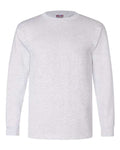 Bayside 6100 Unisex USA-Made Long Sleeve T-Shirt - Ash - front