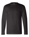 Bayside 6100 Unisex USA-Made Long Sleeve T-Shirt - Black - front