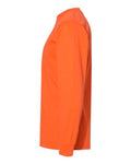 Bayside 6100 Unisex USA-Made Long Sleeve T-Shirt - Orange - side