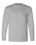 Bayside 6100 Unisex USA-Made Long Sleeve T-Shirt - Dark Ash - front