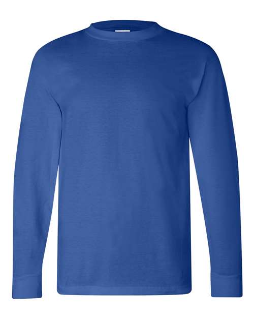 Bayside 6100 Unisex USA-Made Long Sleeve T-Shirt - Royal Blue - front