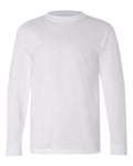 Bayside 6100 Unisex USA-Made Long Sleeve T-Shirt - White - front
