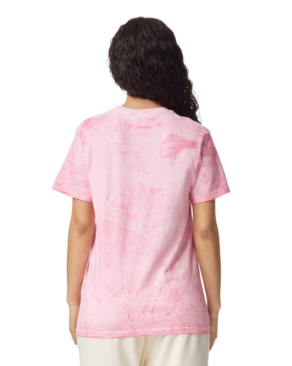 Comfort Colors 1745 Unisex Colorblast Heavyweight T-Shirt - Hibiscus - model back