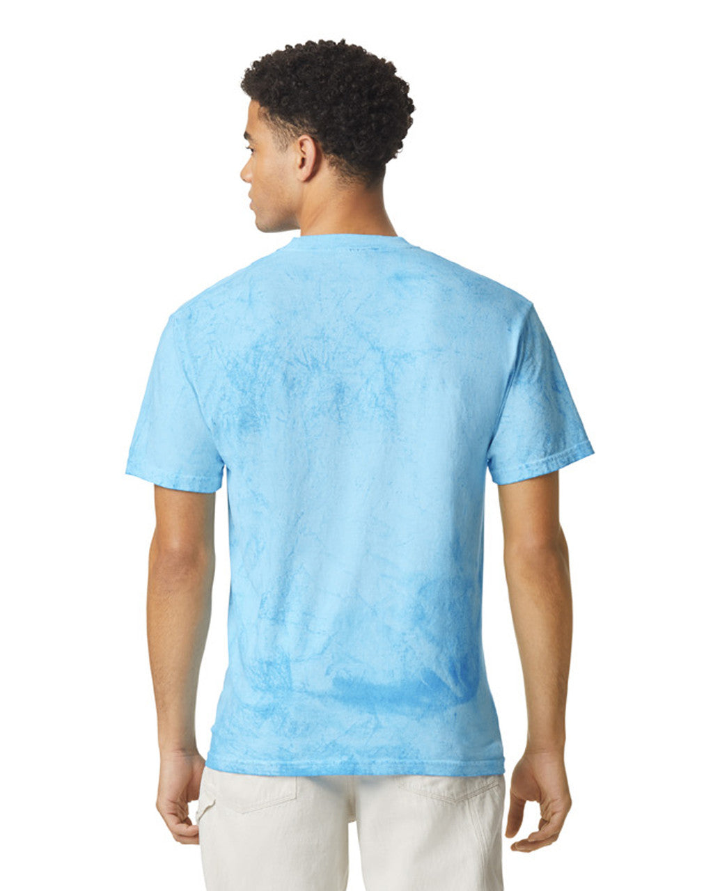 Comfort Colors 1745 Unisex Colorblast Heavyweight T-Shirt - Fiji Blue - model back