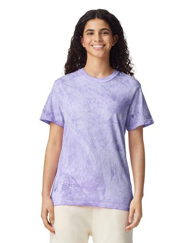 Comfort Colors 1745 Unisex Colorblast Heavyweight T-Shirt - Amethyst - model front