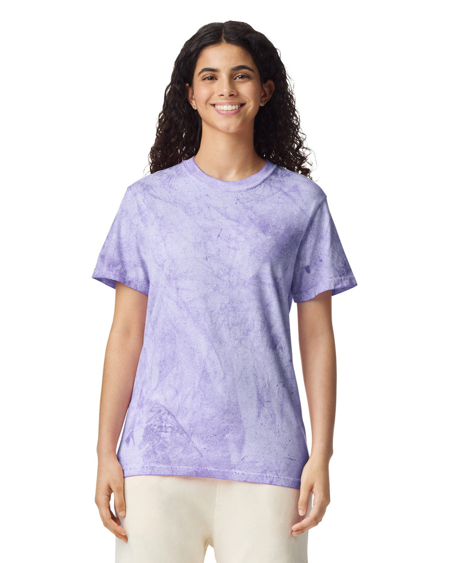 Comfort Colors 1745 Unisex Colorblast Heavyweight T-Shirt - Amethyst - model front