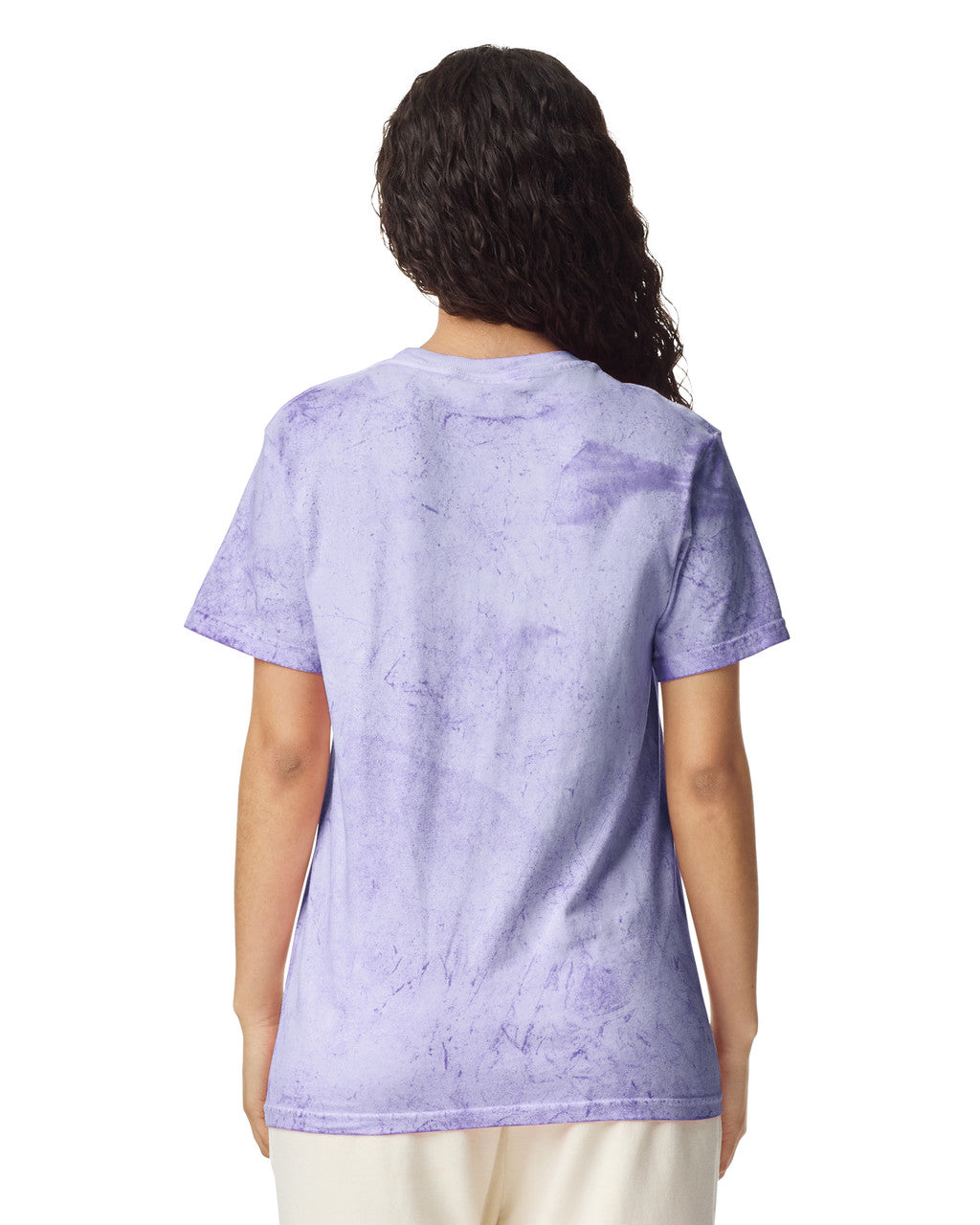 Comfort Colors 1745 Unisex Colorblast Heavyweight T-Shirt - Amethyst - model back