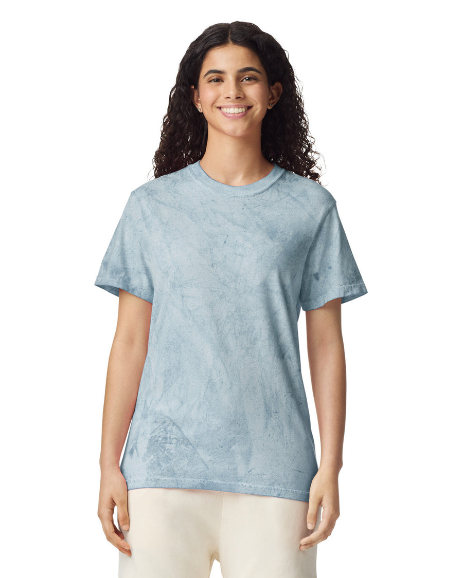 Comfort Colors 1745 Unisex Colorblast Heavyweight T-Shirt - Ocean - model front