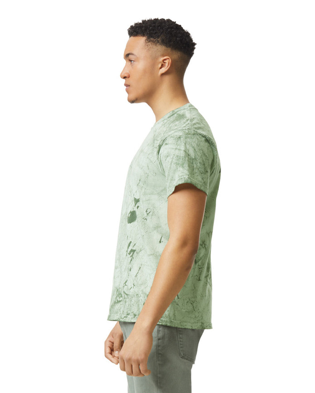 Comfort Colors 1745 Unisex Colorblast Heavyweight T-Shirt - Fern - model side