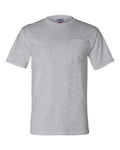 Bayside 3015 Unisex Union-Made Pocket T-Shirt - Dark Ash - front