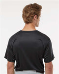 Alleson Athletic 7930 Men's B-Core Placket Jersey - Black - model back