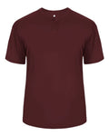 Alleson Athletic 7930 Men's B-Core Placket Jersey - Maroon - front