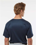 Alleson Athletic 7930 Men's B-Core Placket Jersey - Navy - model back