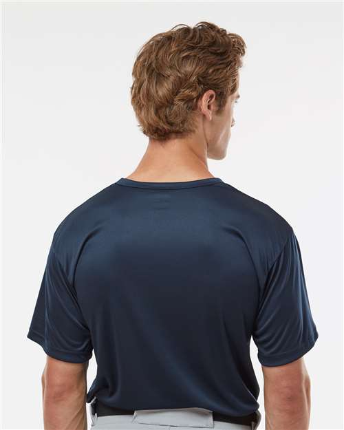 Alleson Athletic 7930 Men's B-Core Placket Jersey - Navy - model back