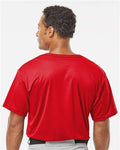 Alleson Athletic 7930 Men's B-Core Placket Jersey - Red - model back