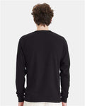 Hanes 5286 Essential-T Long Sleeve T-Shirt - Black - model back