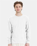 Hanes 5286 Essential-T Long Sleeve T-Shirt - White - model front