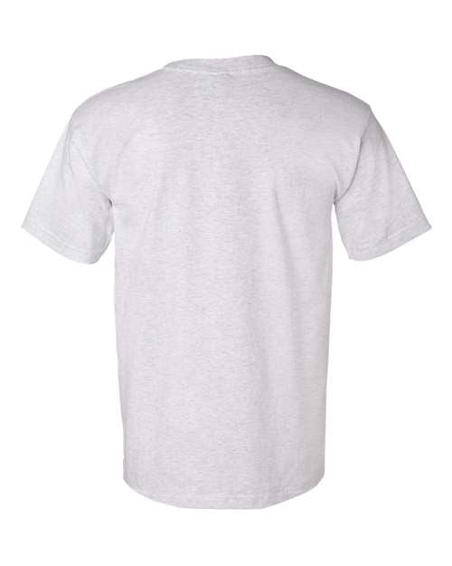 Bayside 7100 Unisex USA-Made Pocket T-Shirt - Ash - back