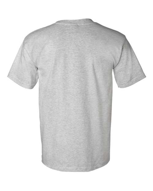Bayside 7100 Unisex USA-Made Pocket T-Shirt - Dark Ash - back