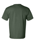 Bayside 7100 Unisex USA-Made Pocket T-Shirt - Forest Green - back