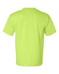 Bayside 7100 Unisex USA-Made Pocket T-Shirt - Lime Green - back