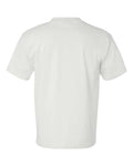 Bayside 7100 Unisex USA-Made Pocket T-Shirt - White - back