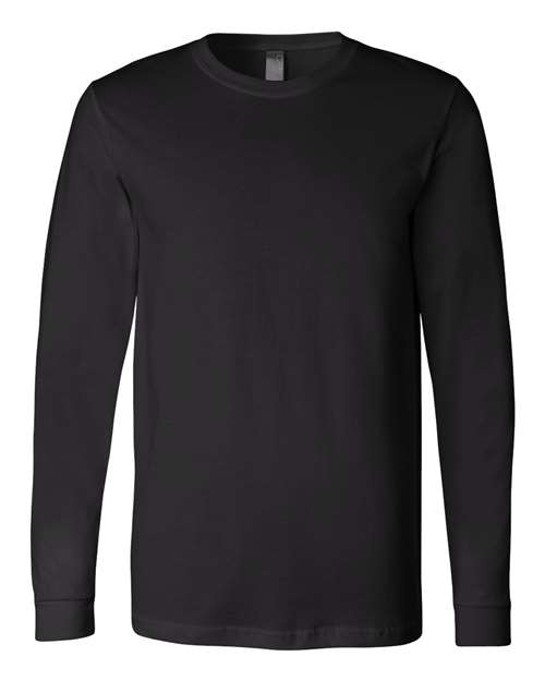 Bella+Canvas 3501 Unisex Jersey Long Sleeve Tee - Black - front