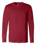 Bella+Canvas 3501 Unisex Jersey Long Sleeve Tee - Cardinal - front