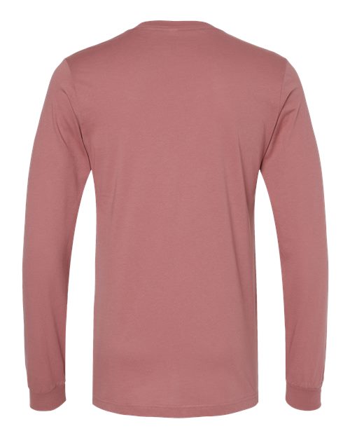 Bella+Canvas 3501 Unisex Jersey Long Sleeve Tee - Mauve - back